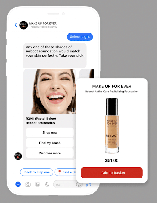 پایه پیشنهادی محصول شخصی سازی شده Makeup Forever