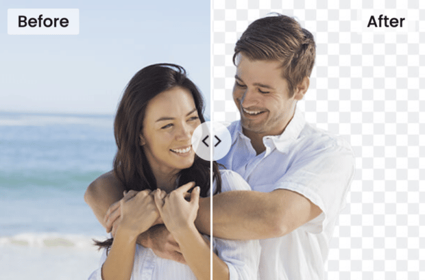 تصویر زن و مرد در قالب های مختلف از جمله پس زمینه شفاف و پس زمینه غیر شفاف نشان داده شده است