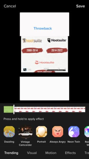 لوگوهای قبلی Hootsuite به عقب برگشتی TikTok