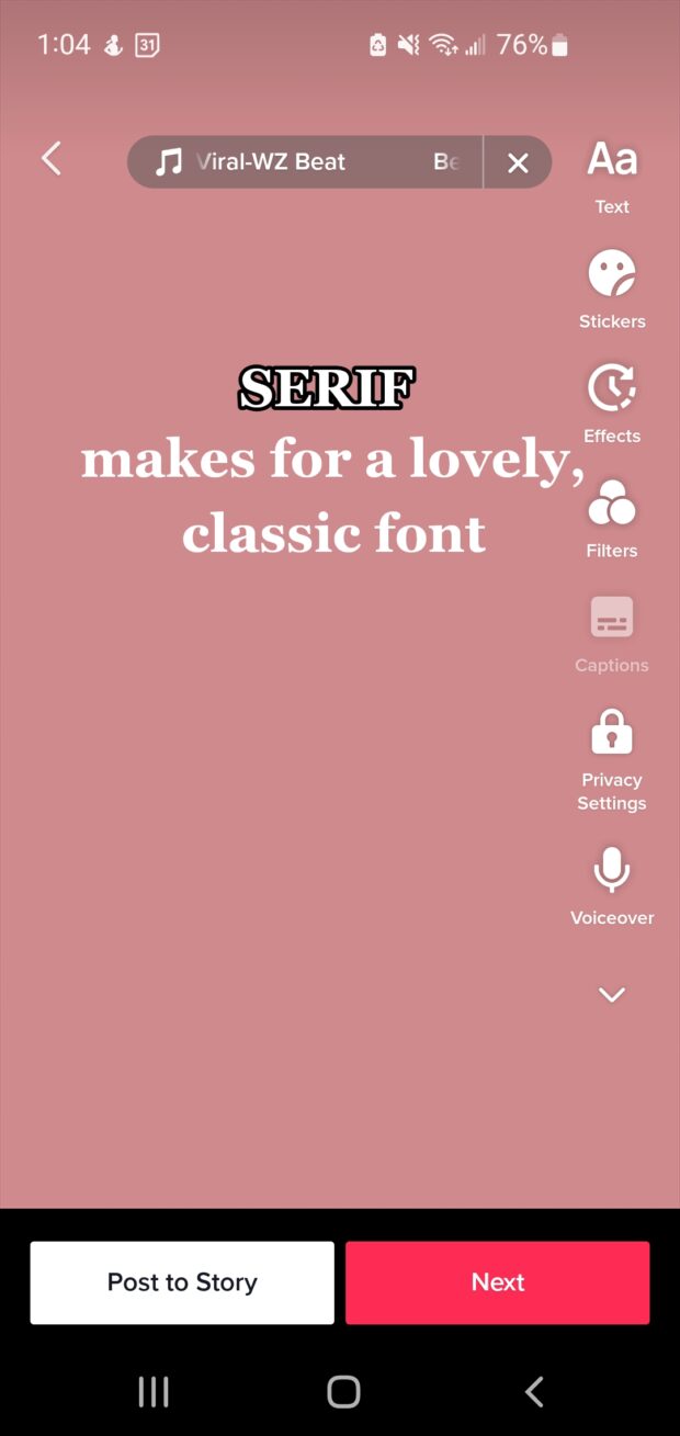 serif یک فونت کلاسیک دوست داشتنی را ایجاد می کند
