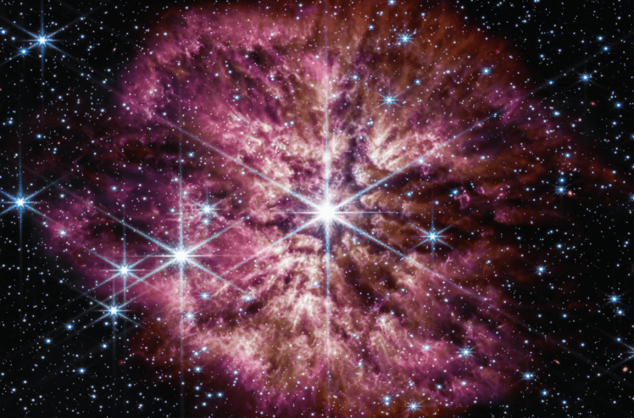 تصویر روز توسط ناسا: ستاره ای درخشان که توسط جیمز وب دیده می شود